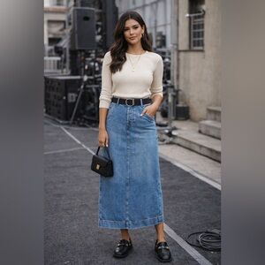 Free people we the free francisco maxi skirt size 27